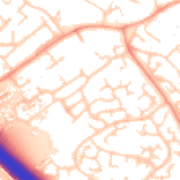 Daytime road noise heatmap for MK16 0BS