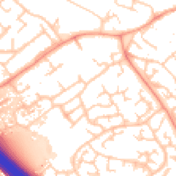 Daytime road noise heatmap for MK16 0BT