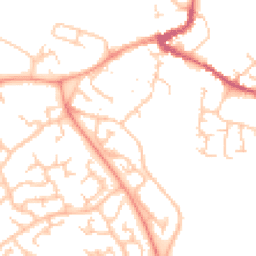 Daytime road noise heatmap for MK16 0BZ