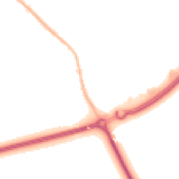 Night-time road noise heatmap for MK16 0DA