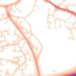 Daytime road noise heatmap for MK16 0DF