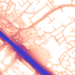 Daytime road noise heatmap for MK16 0DH