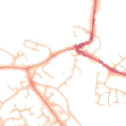 Daytime road noise heatmap for MK16 0DP