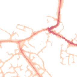 Daytime road noise heatmap for MK16 0DR