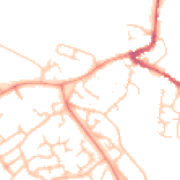 Daytime road noise heatmap for MK16 0ED