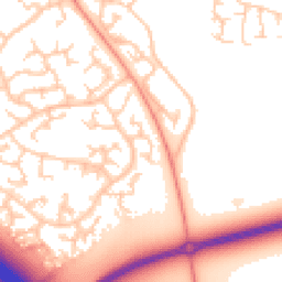Daytime road noise heatmap for MK16 0EU