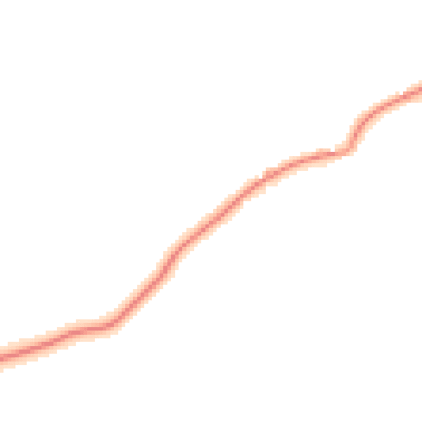Daytime road noise heatmap for MK16 0HP