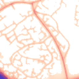 Daytime road noise heatmap for MK16 0NA