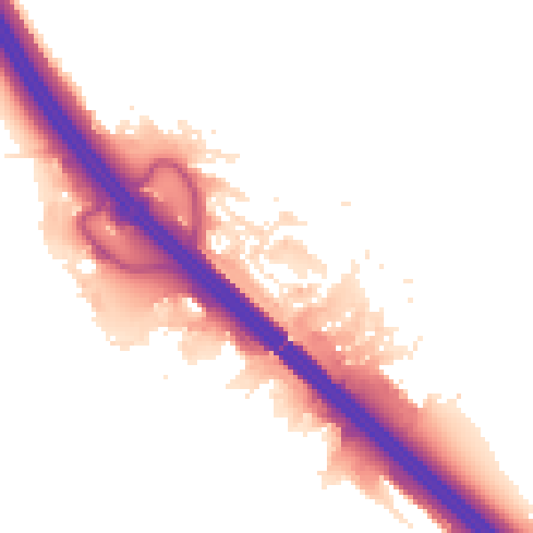 Night-time road noise heatmap for MK16 8DQ