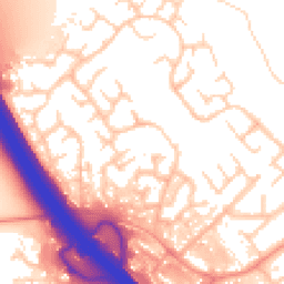 Daytime road noise heatmap for MK16 8QE