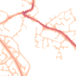 Daytime road noise heatmap for MK16 9DG