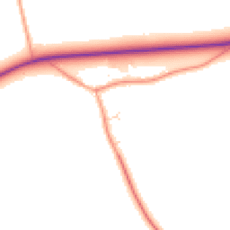 Daytime road noise heatmap for MK16 9JN