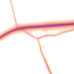 Daytime road noise heatmap for MK16 9JS