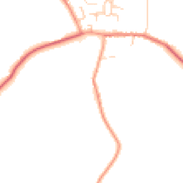 Daytime road noise heatmap for MK16 9LW