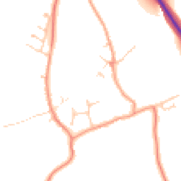 Daytime road noise heatmap for MK16 9PB