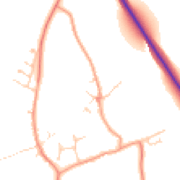 Daytime road noise heatmap for MK16 9PD
