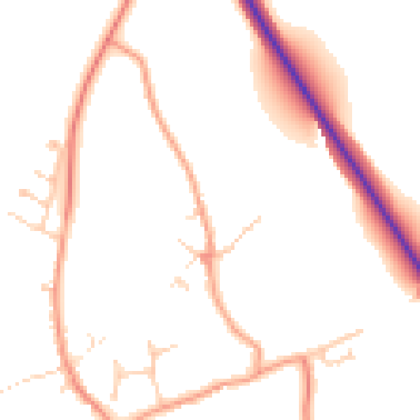 Daytime road noise heatmap for MK16 9PE