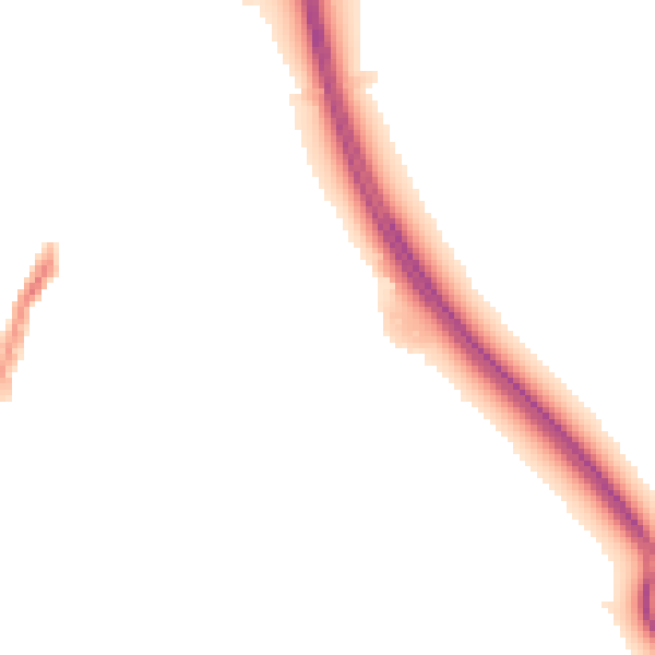 Night-time road noise heatmap for MK17 9JH