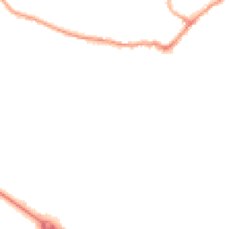 Night-time road noise heatmap for MK18 1DD