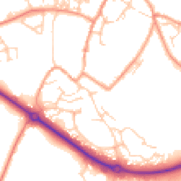 Daytime road noise heatmap for MK18 1DE