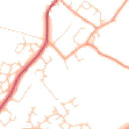Daytime road noise heatmap for MK18 1HQ