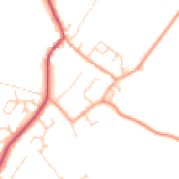 Daytime road noise heatmap for MK18 1RH