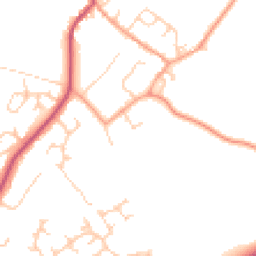 Daytime road noise heatmap for MK18 1RW