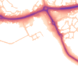 Daytime road noise heatmap for MK18 1SL