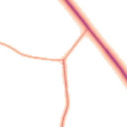 Daytime road noise heatmap for MK18 1TA