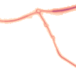 Night-time road noise heatmap for MK18 1TF