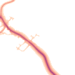 Daytime road noise heatmap for MK18 2GU