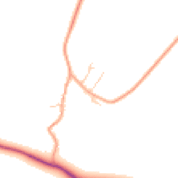 Daytime road noise heatmap for MK18 2JG