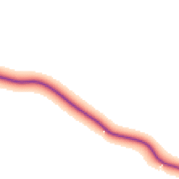 Daytime road noise heatmap for MK18 2JW