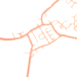 Daytime road noise heatmap for MK18 2LW