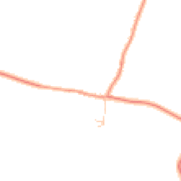 Daytime road noise heatmap for MK18 2NG
