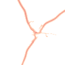 Daytime road noise heatmap for MK18 2NN