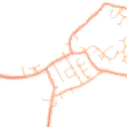Daytime road noise heatmap for MK18 2QL