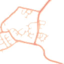 Daytime road noise heatmap for MK18 2RL