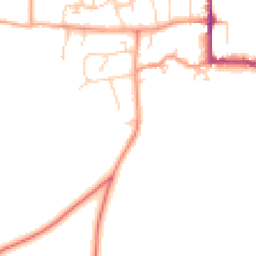 Daytime road noise heatmap for MK18 3BS