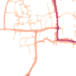 Daytime road noise heatmap for MK18 3FA