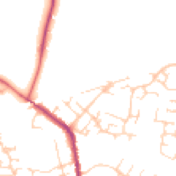Daytime road noise heatmap for MK18 3FD