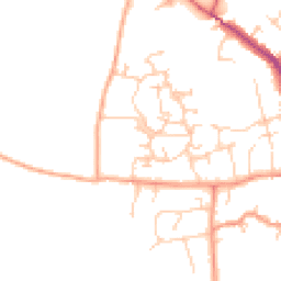 Daytime road noise heatmap for MK18 3FY