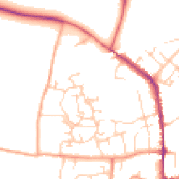 Daytime road noise heatmap for MK18 3GP