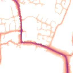 Daytime road noise heatmap for MK18 3HX
