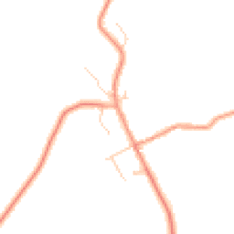 Daytime road noise heatmap for MK18 3LR