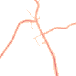 Daytime road noise heatmap for MK18 3NN
