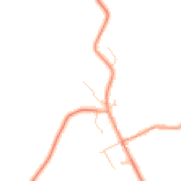 Daytime road noise heatmap for MK18 3NU