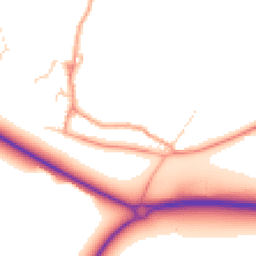 Daytime road noise heatmap for MK18 4AR
