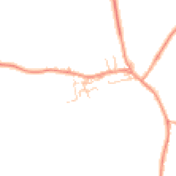 Daytime road noise heatmap for MK18 4HW