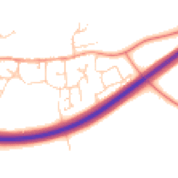 Daytime road noise heatmap for MK18 4PR